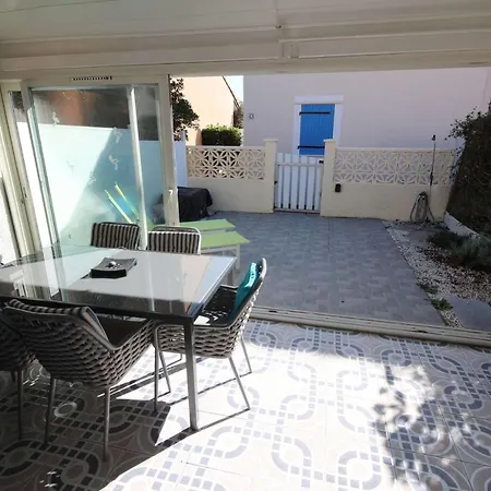Villa Jolie Maison T3 Mezzanine Climatisee Avec Veranda, 4 A 5 Couchages, Terrasse Cloturee, Wifi Inclus, Les Marines, 200m De La Lrma68b *